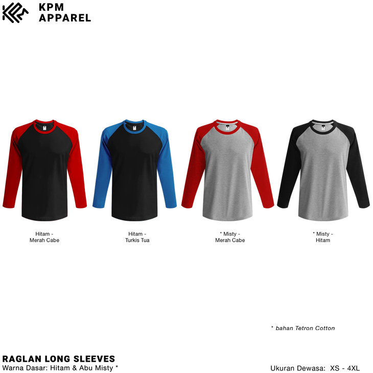 kaos raglan